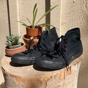 Black All-Star Converse High Tops